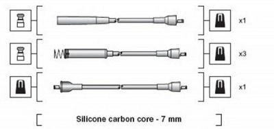 MAGNETI MARELLI 941318111224 -  Комплект проводов зажигания